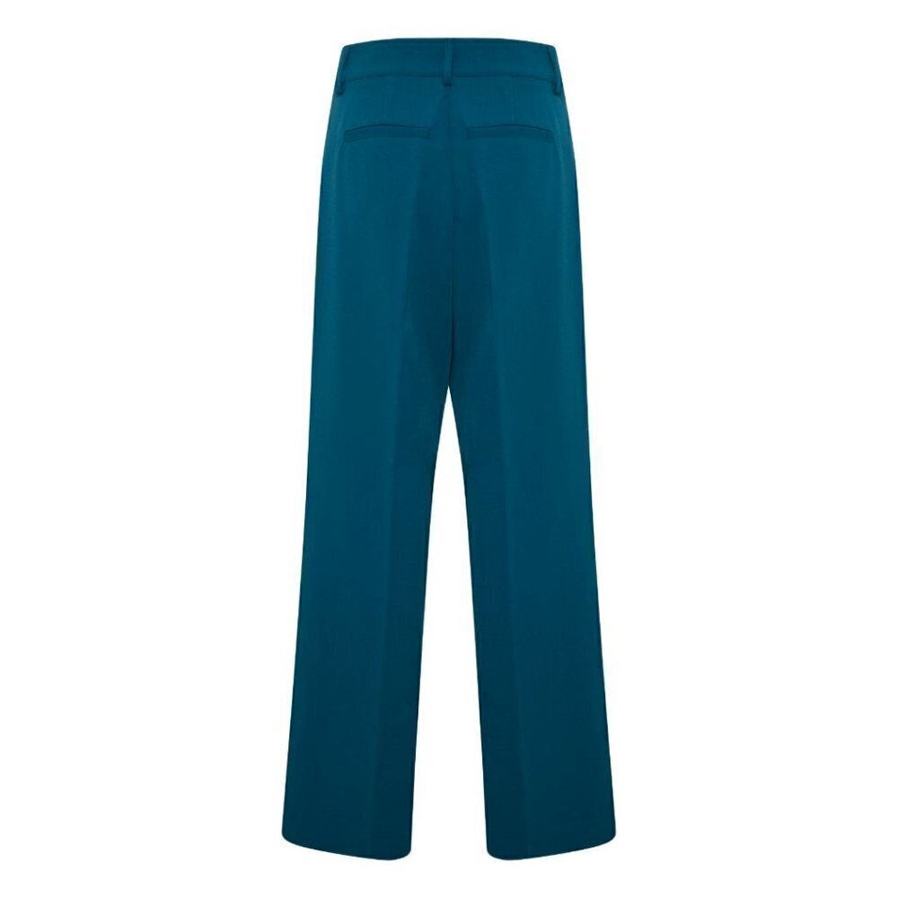 NWT KAFFE Kasolvej Teal Legion Blue High-Waisted Wide Pants - Picture 6 of 6